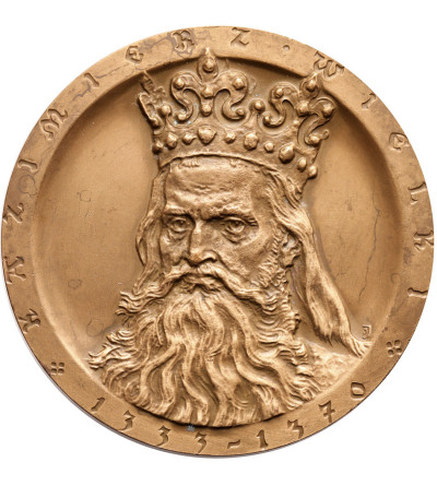 Poland, PRL (1952-1989), Chelm. Medal 1985, Casimir the Great 1333 - 1370
