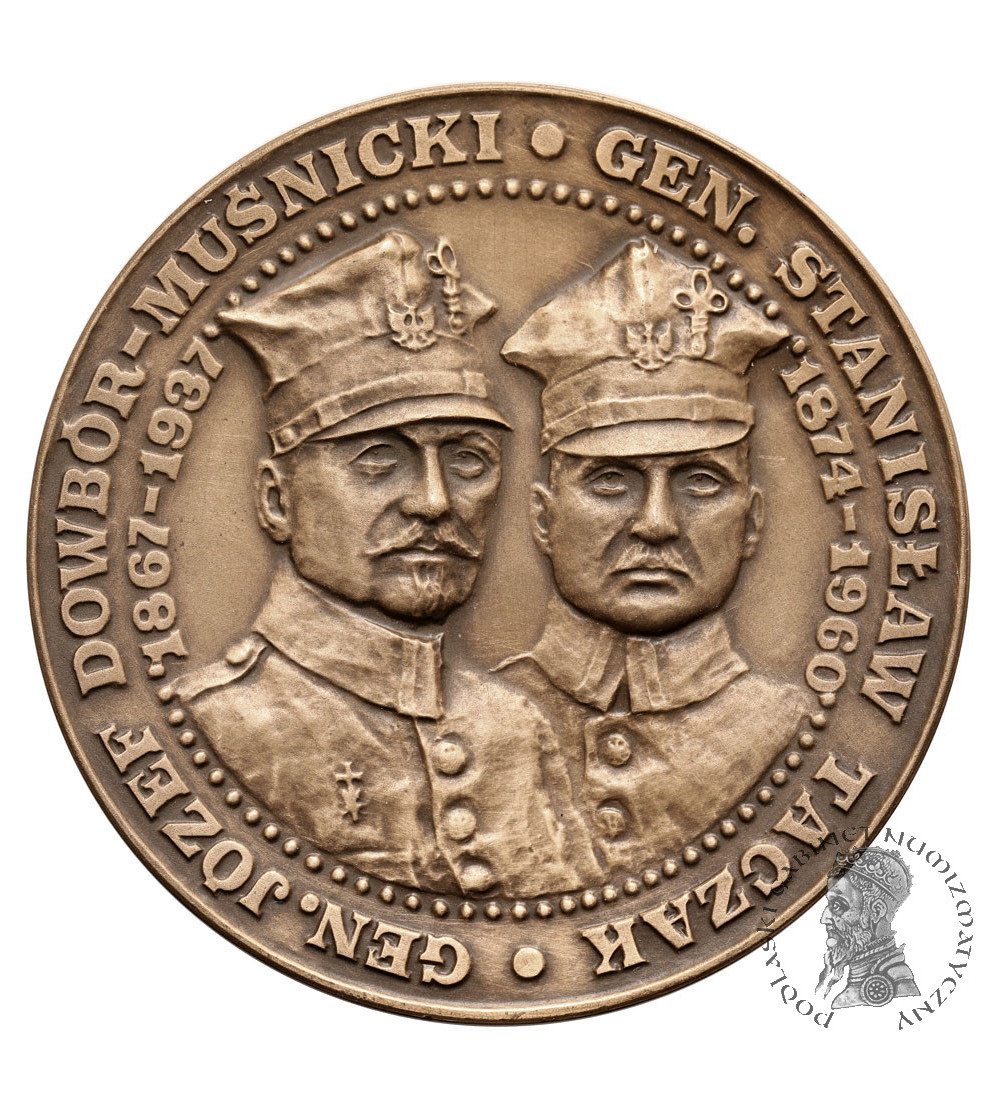 Polska, PRL (1952–1989). Medal 1988, Powstanie Wielkopolskie, Generał J. Dowbór-Muśnicki, Generał S. Taczak