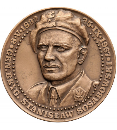 Poland. Medal 1993, General Stanislaw Sosabowski, Battle of Arnhem 1944