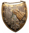 Poland, Republic of Poland 1918-1939, Warsaw, Poland. Silver gorget with Our Lady of Czestochowa