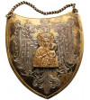 Poland, Republic of Poland 1918-1939, Warsaw, Poland. Silver gorget with Our Lady of Czestochowa