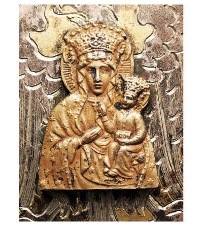 Poland, Republic of Poland 1918-1939, Warsaw, Poland. Silver gorget with Our Lady of Czestochowa