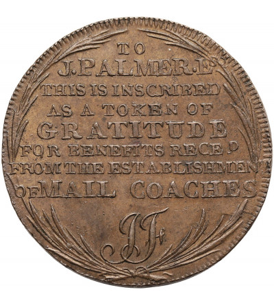 Great Britain. Token 1/2 Penny (Halfpenny) 1797, Middlesex, Mail Coach