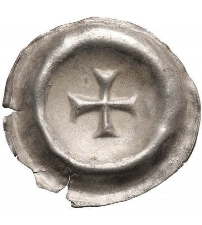 Teutonic Order / Deutscher Orden. Brakteat (Hohlpfennig), Greek cross with flared arm ends, broad early issue