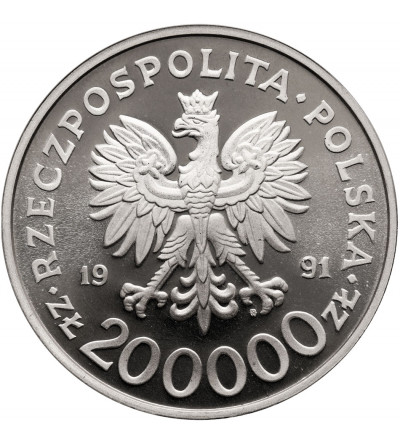 Poland. 200000 Zlotych 1991, 200th Anniversary of Polish Constitution - Silver Proof