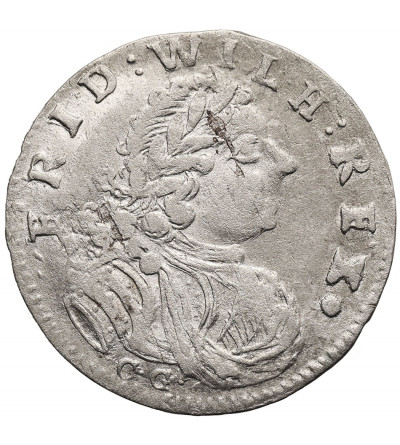 Prusy, Fryderyk Wilhelm I (tzw. król żołnierz) 1713-1740. Szóstak 1718 CG, Królewiec