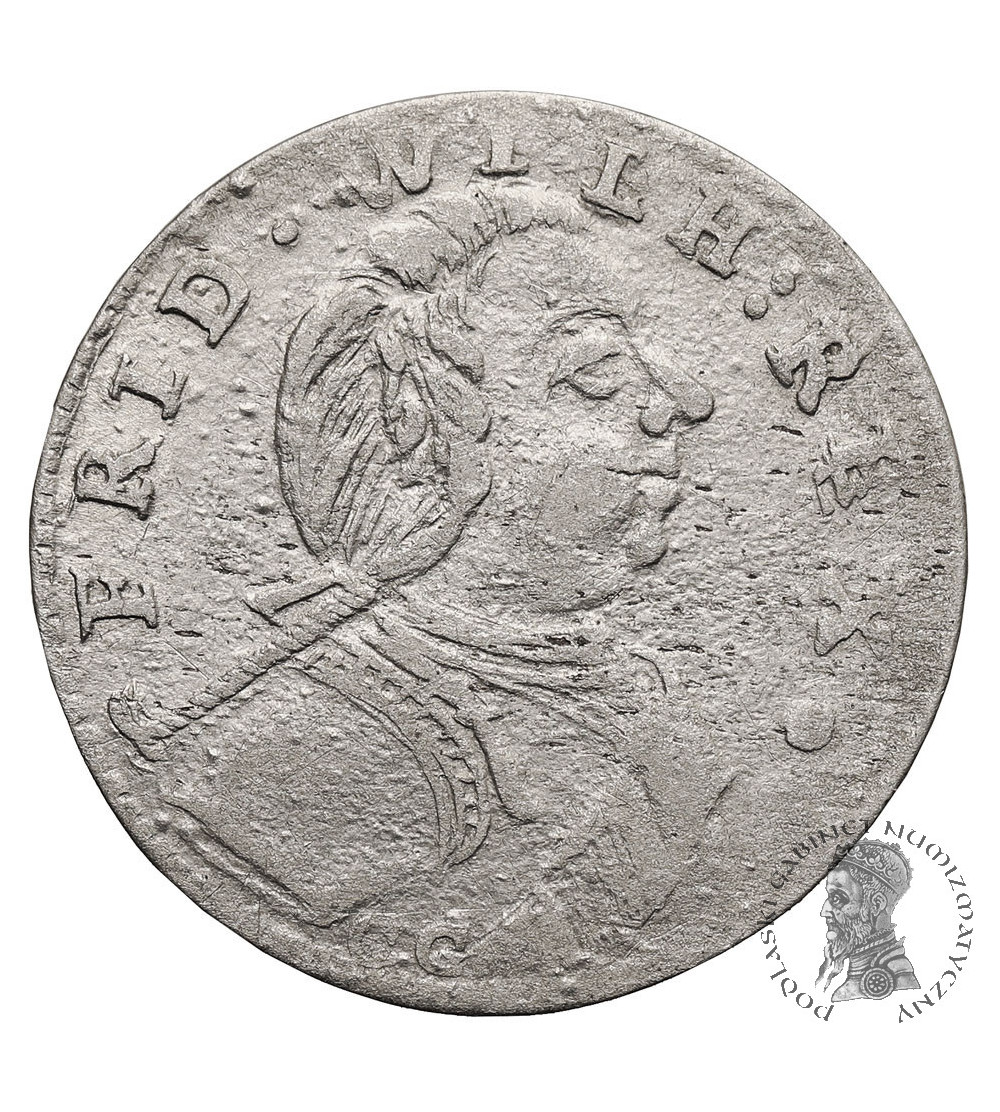 Prusy, Fryderyk Wilhelm I (tzw. król żołnierz) 1713-1740. Szóstak 1719 CG, Królewiec