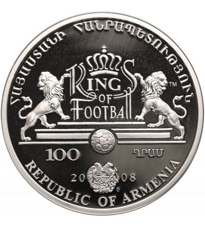 Armenia. 100 Dram 2008, Lev Yashin, Series: Kings of Football