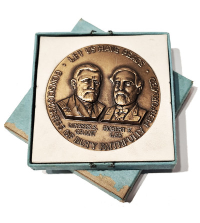 USA. Medallion 1965 Civil War Centennial 1961 - 1965, S. Grant and Robert E. Lee