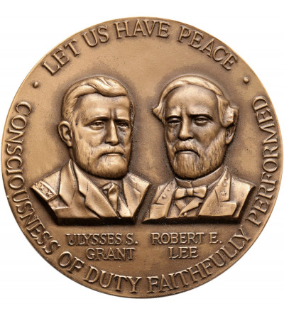 USA. Medal 1965 - Stulecie Wojny Secesyjnej 1961 - 1965, S. Grant i Robert E. Lee