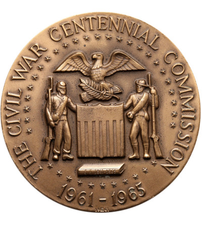 USA. Medal 1965 - Stulecie Wojny Secesyjnej 1961 - 1965, S. Grant i Robert E. Lee