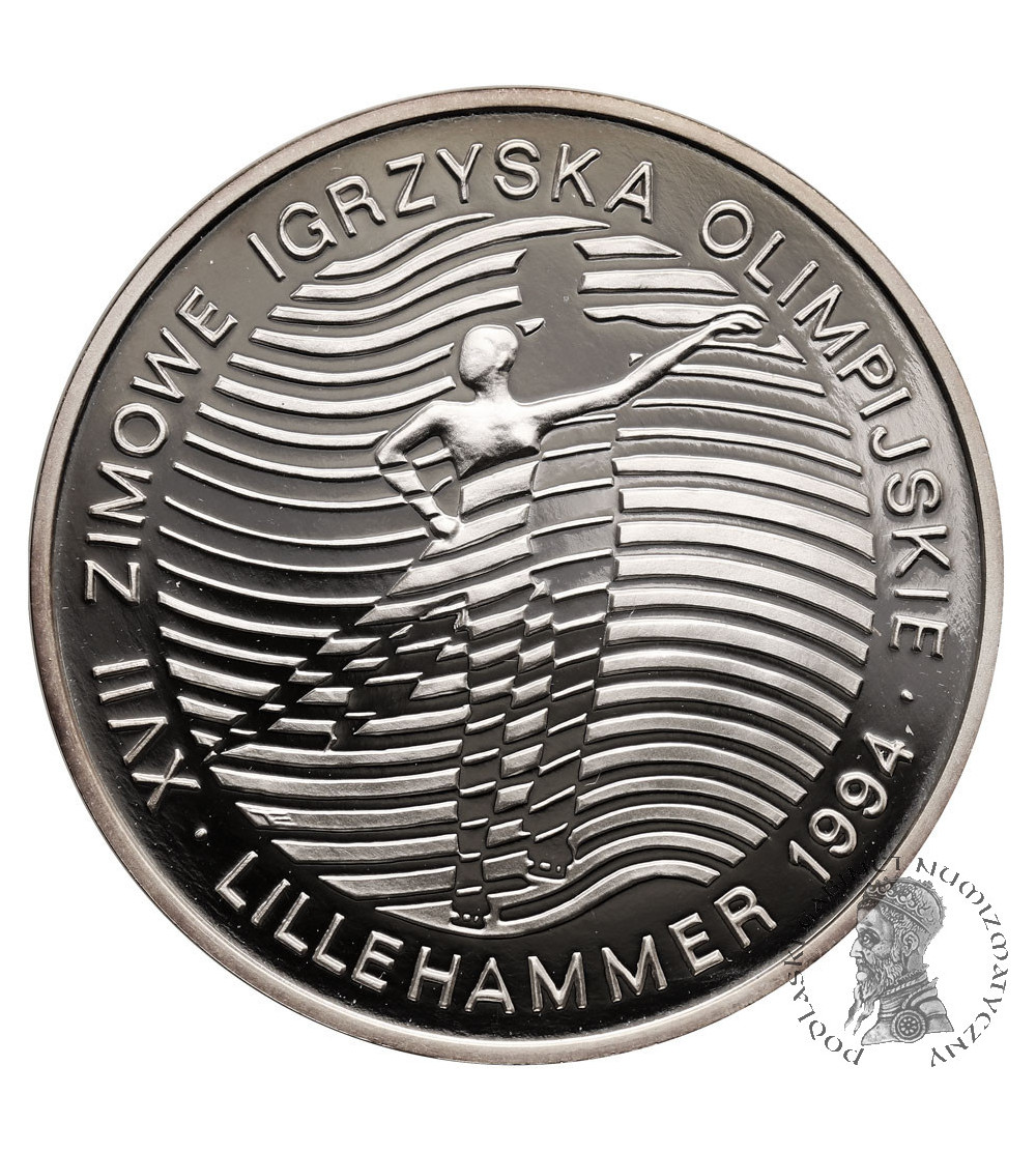 Poland. 300000 Zlotych 1993, The XVII Winter Olympics, Lillehammer 1994 - Silver Proof