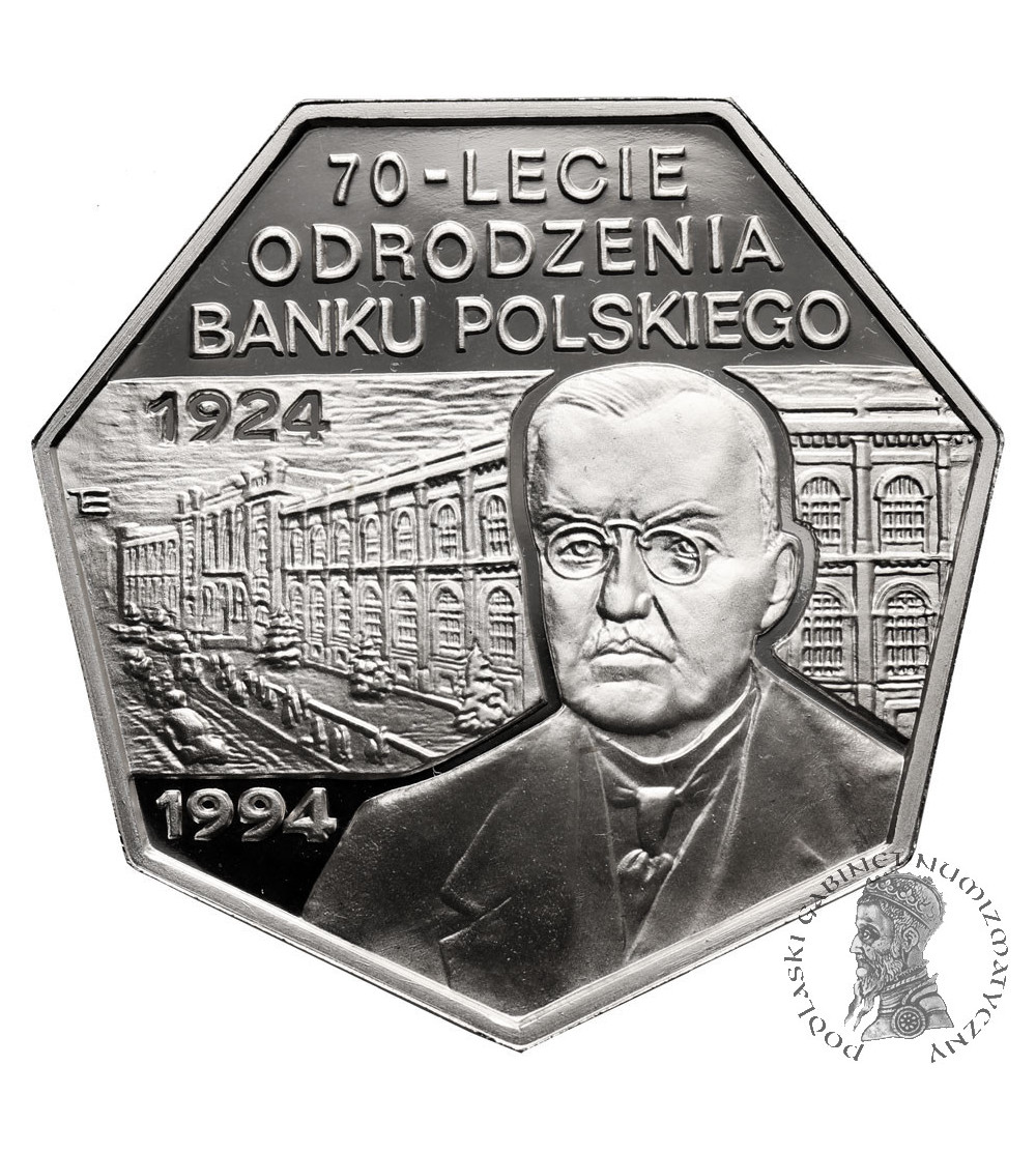 Poland. 300000 Zlotych 1994, 70th Anniversary - Polish National Bank, Silver Proof