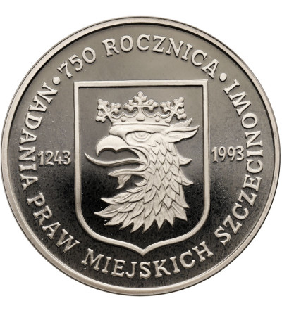 Polska. 200000 złotych 1993, 750 rocznica nadania praw miejskich Szczecinowi