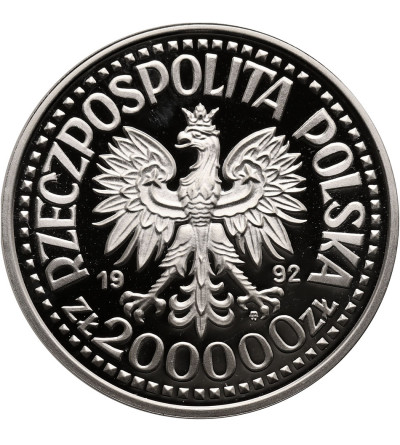 Polska. 200000 złotych 1992, Władysław III Warneńczyk (popiersie) - Proof