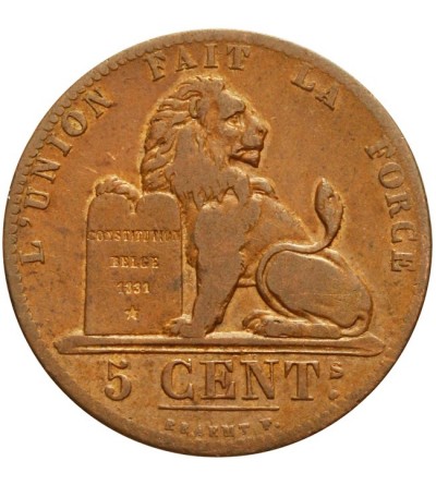 Belgia 5 centimes 1848