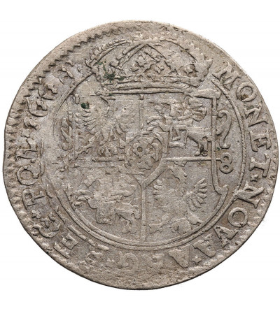 Poland, Jan Kazimierz 1648-1668. Ort 1668 TLB, Bydgoszcz (Bromberg) mint