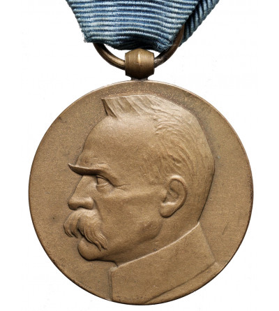 Poland, Second Republic. Medal 1918-1928, Decimal of Regaining Independence, Jozef Pilsudski