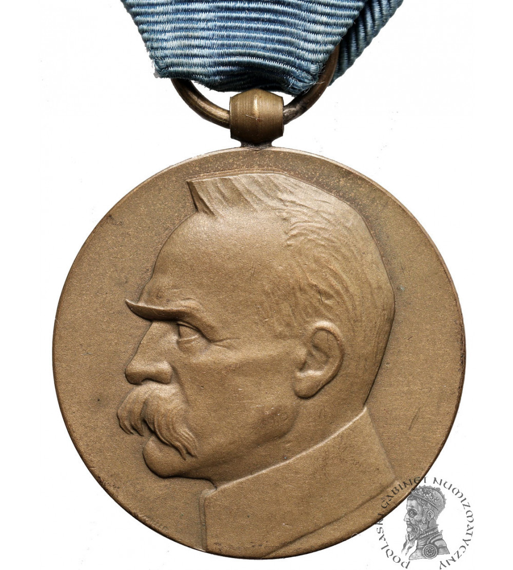 Poland, Second Republic. Medal 1918-1928, Decimal of Regaining Independence, Jozef Pilsudski