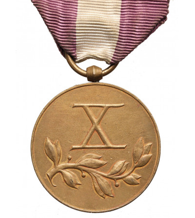 Poland, Second Republic. Bronze Medal for Long Service (X years), 1938
