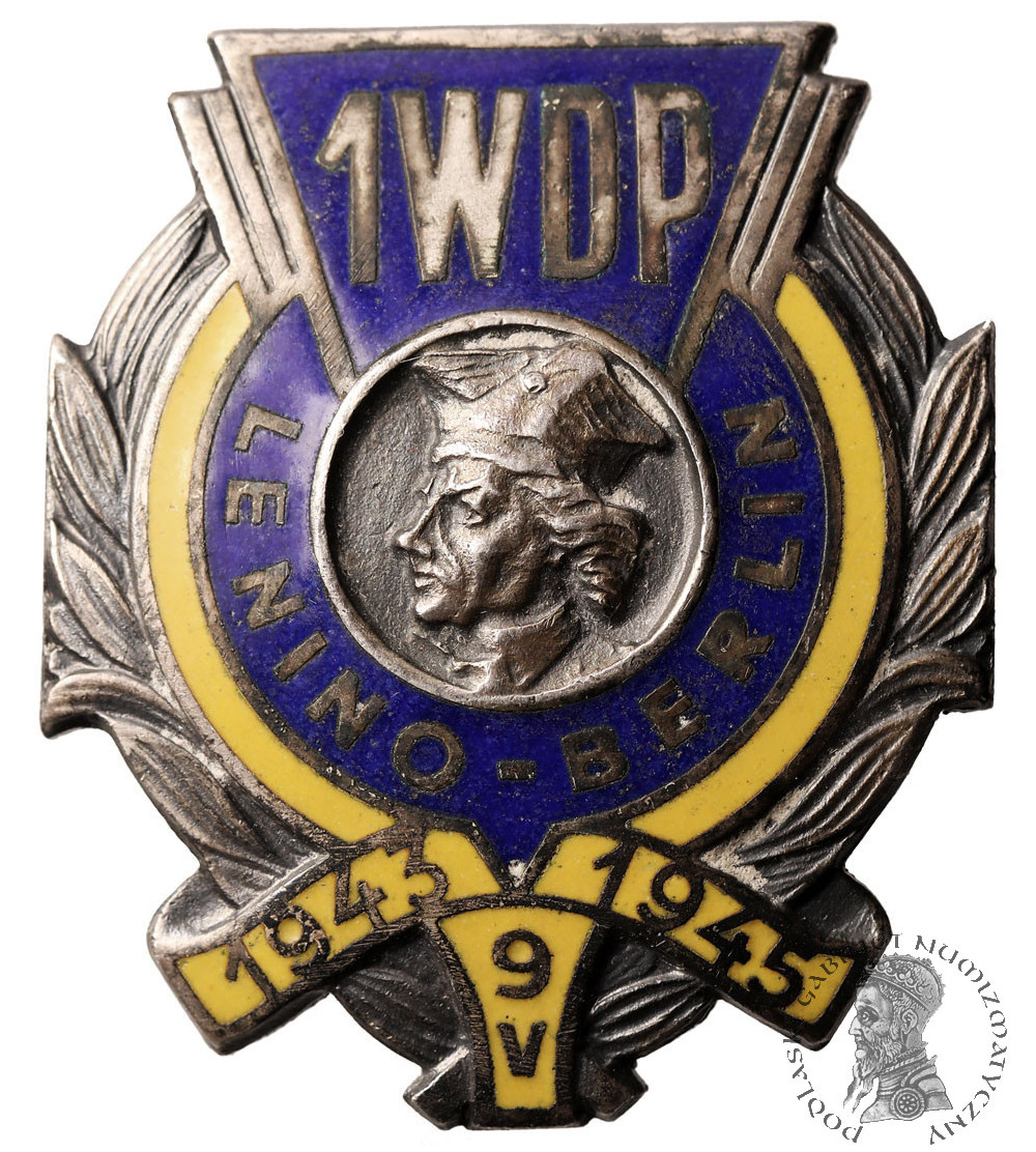 Poland. Commemorative badge of the 1st Tadeusz Kosciuszko Warsaw Infantry Division