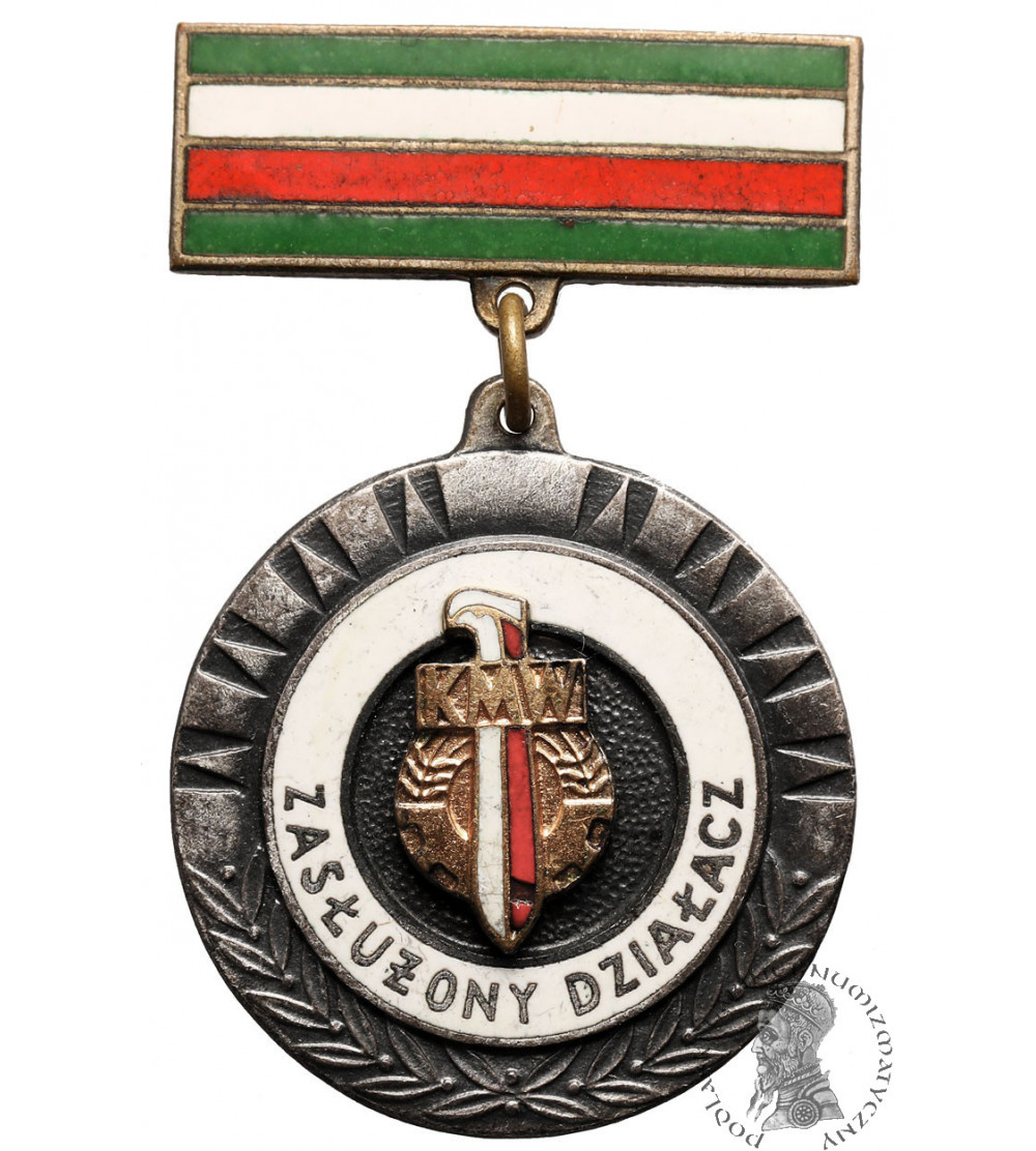 Poland, PRL (1952-1989). Badge of Merited Activist of KMW Warsaw