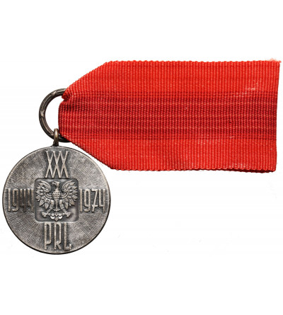 Poland, PRL (1952-1989). Silver Medal “Struggle, Work, Socialism”, XXX PRL 1944-1974