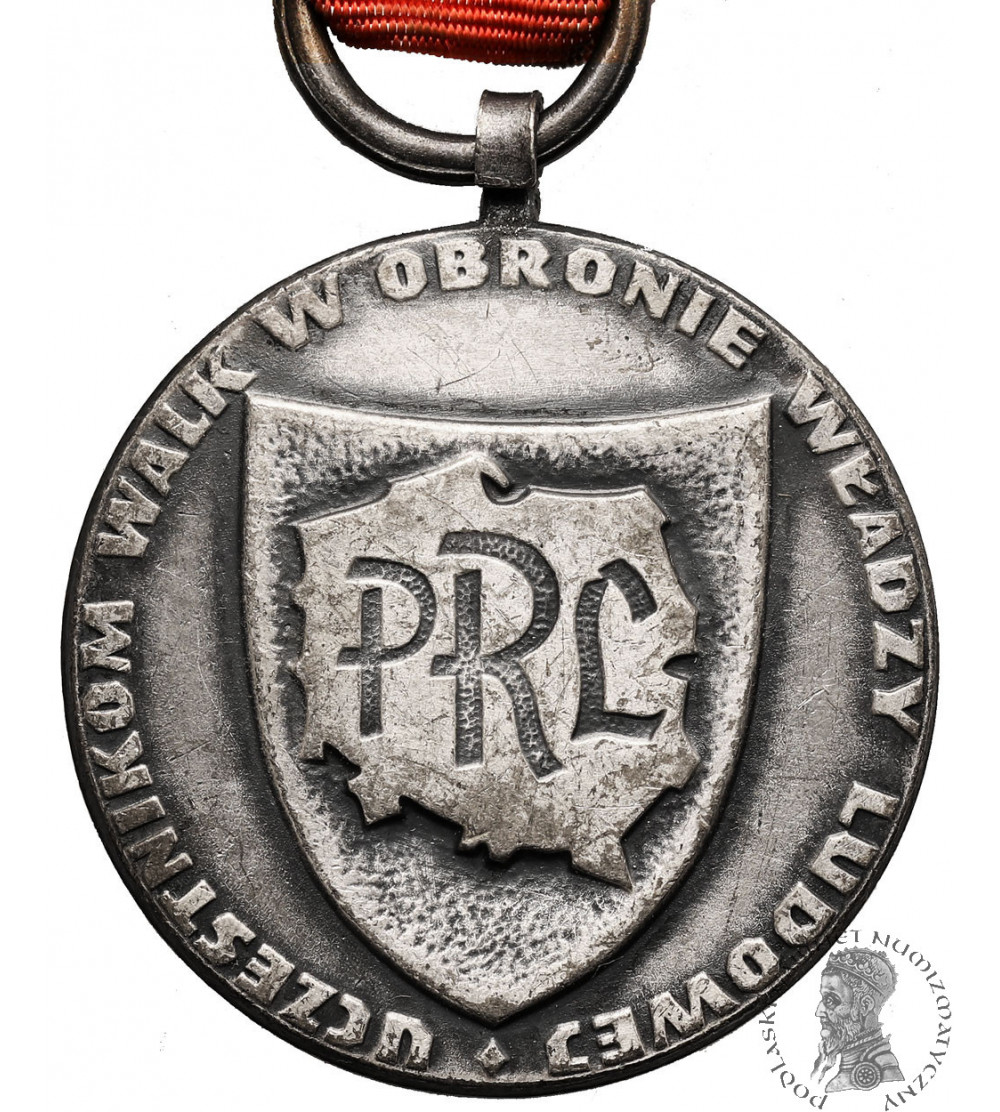 Polska, PRL (1952-1989). Medal ,,Uczestnikom Walk w Obronie Władzy Ludowej PRL", Manifest PKWN 1944
