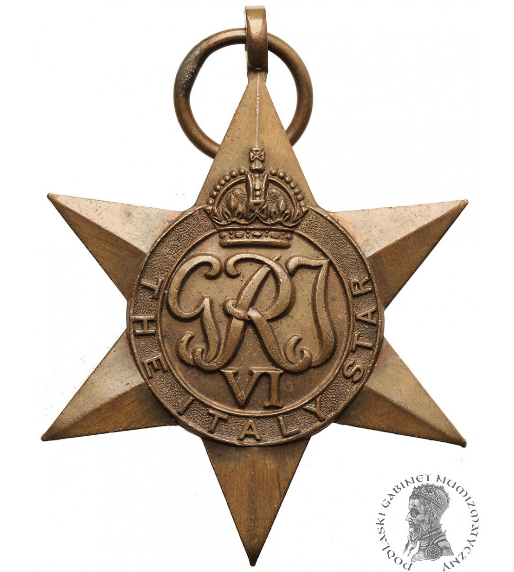 Great Britain, George VI (1936-1952). The Italy Star Medal