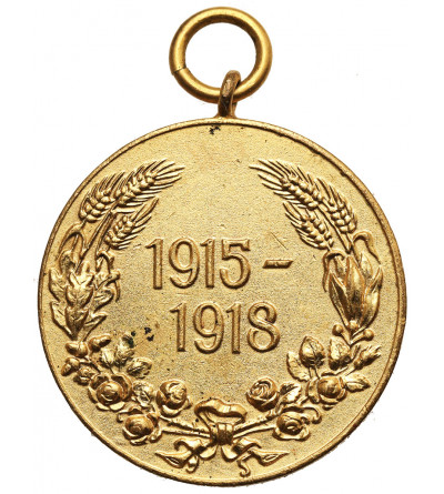 Bułgaria, Borys III (1918-1943). Złoty medal pamiątkowy 1915-1918 za I Wojnę Światową