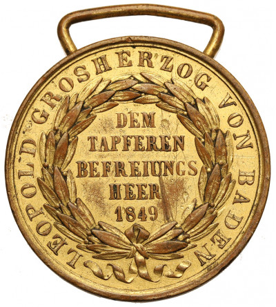 Germany, Baden. Gold Medal for the 1849 Campaign (Gedächtnis-Medaille für 1849)