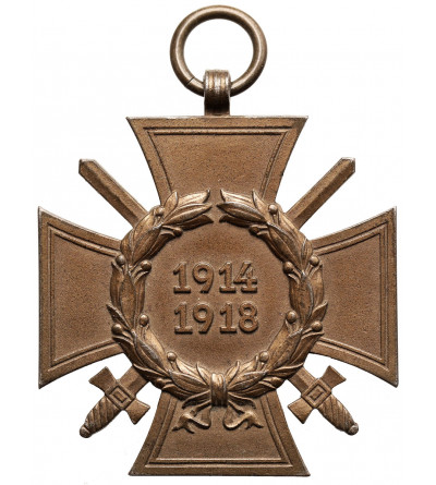 Niemcy, Cesarstwo Niemieckie. Krzyż Honorowy za I Wojnę Światową 1914-1918 dla żołnierzy frontowych