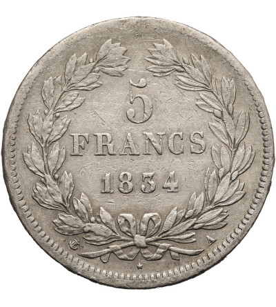 France, Louis Philippe 1840-1848. 5 Francs 1834 A, Paris