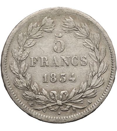 Francja, Louis Philippe 1840-1848. 5 franków 1834 A, Paryż