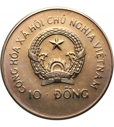 Vietnam, socialist republic. 10 Dong 1990, Crested Gibbons