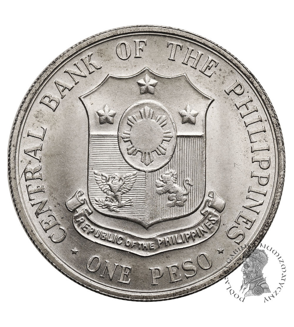 Philippines. 1 Peso 1963, 100th Anniversary Birthof Dr Andreas Bonifacio