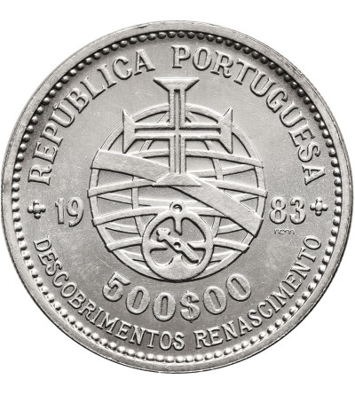 Portugal. 500 Escudos 1983, XVII European Art Exihibition