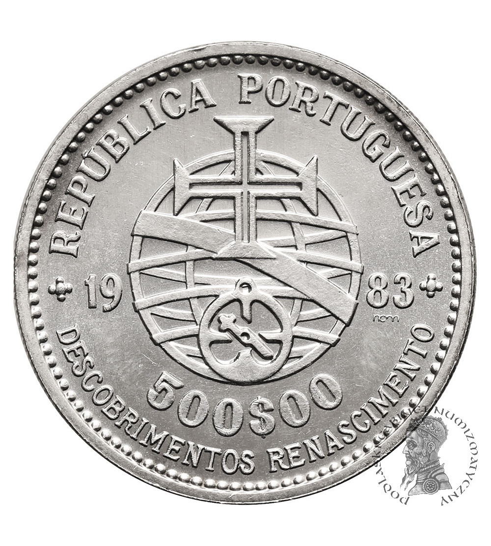 Portugalia. 500 Escudos 1983, XVII Europejska Wystaw Sztuki