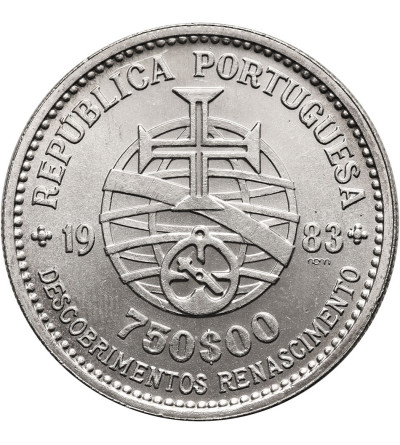 Portugalia. 750 Escudos 1983, XVII Europejska Wystaw Sztuki