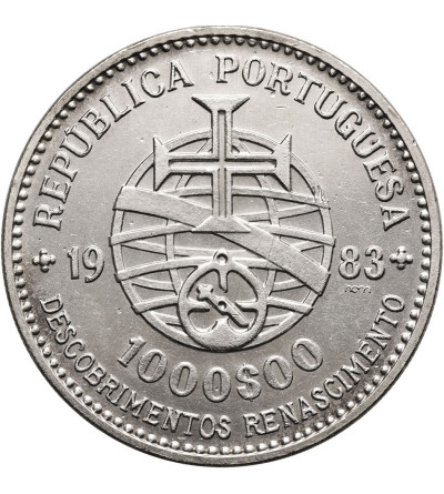 Portugalia. 1000 Escudos 1983, XVII Europejska Wystaw Sztuki