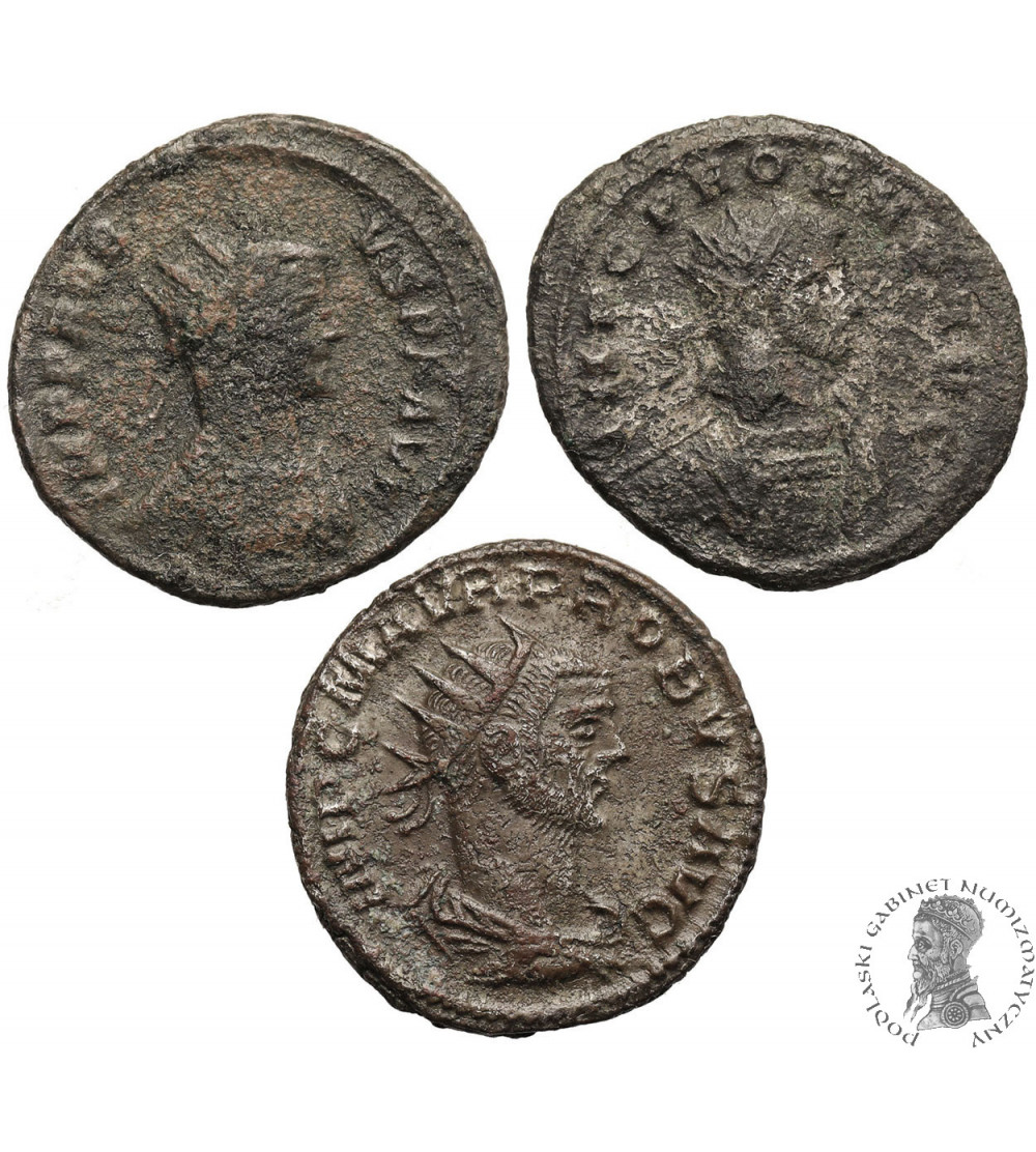 Rzym Cesarstwo. Probus, 276-282 AD. Antoninian, zestaw 3 sztuki