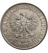 Poland, Peoples Republic. 10 Zlotych 1965, VII century Warsaw - proba