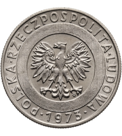 Poland, Peoples Republic. 20 Zlotych 1973, skyscraper and ears of grain - Proba
