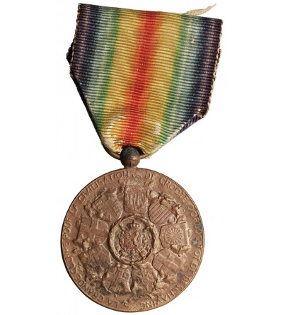 Belgium. Victory Medal World War I (Victory Medal 1919), by Paul Dubuis