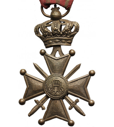 Belgia, Albert I Koburg (1909 - 1934). Krzyż Wojenny 1915 (Croix de Guerre) I Wojna Światowa