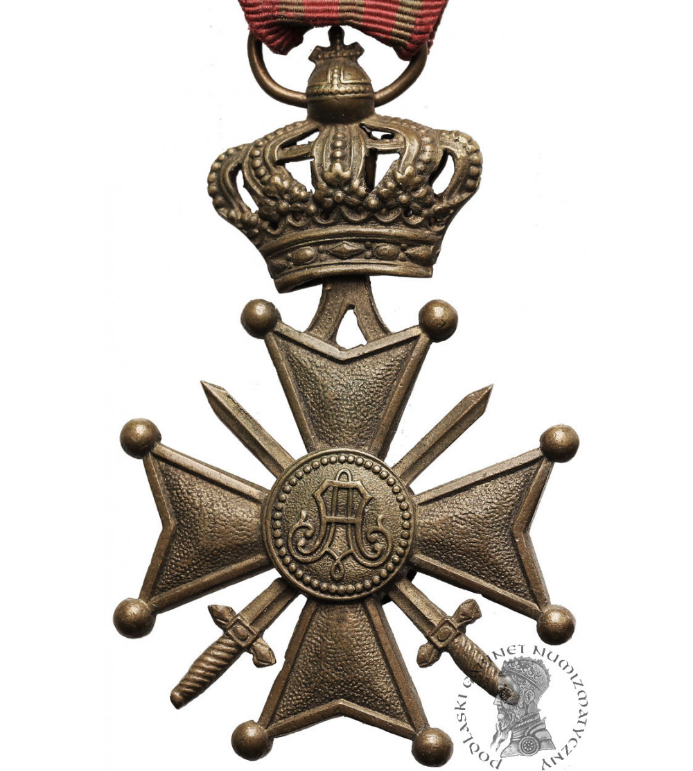 Belgia, Albert I Koburg (1909 - 1934). Krzyż Wojenny 1915 (Croix de Guerre) I Wojna Światowa