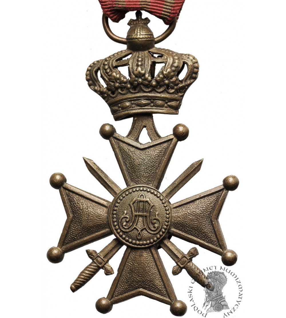 Belgium, Albert I Koburg (1909 - 1934). War Cross 1915 (Croix de Guerre) World War I