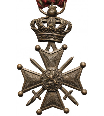 Belgia, Albert I Koburg (1909 - 1934). Krzyż Wojenny 1915 (Croix de Guerre) I Wojna Światowa