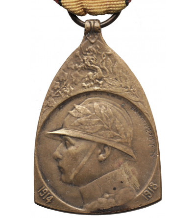 Belgium, Albert I Coburg (1909 - 1934). Commemorative Medal for the War 1914-1918