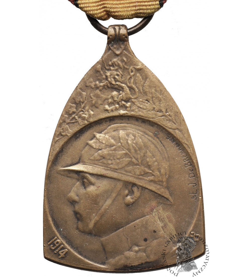 Belgium, Albert I Coburg (1909 - 1934). Commemorative Medal for the War 1914-1918